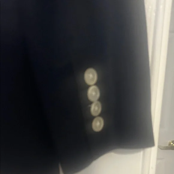 Lauren Ralph Lauren Navy Double-Breasted Blazer - Picture 3 of 5